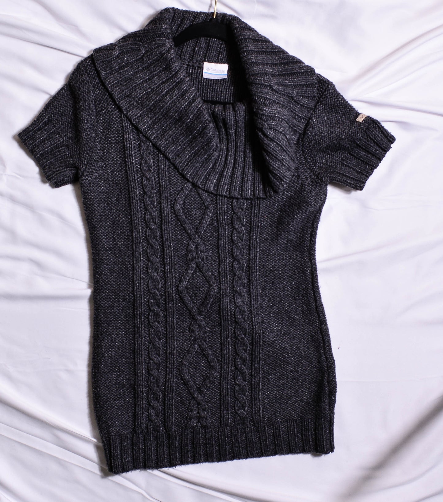 Columbia Grey Knit Turtleneck Dress