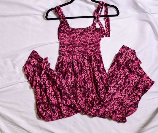 Pink Snakeskin Jumpsuit