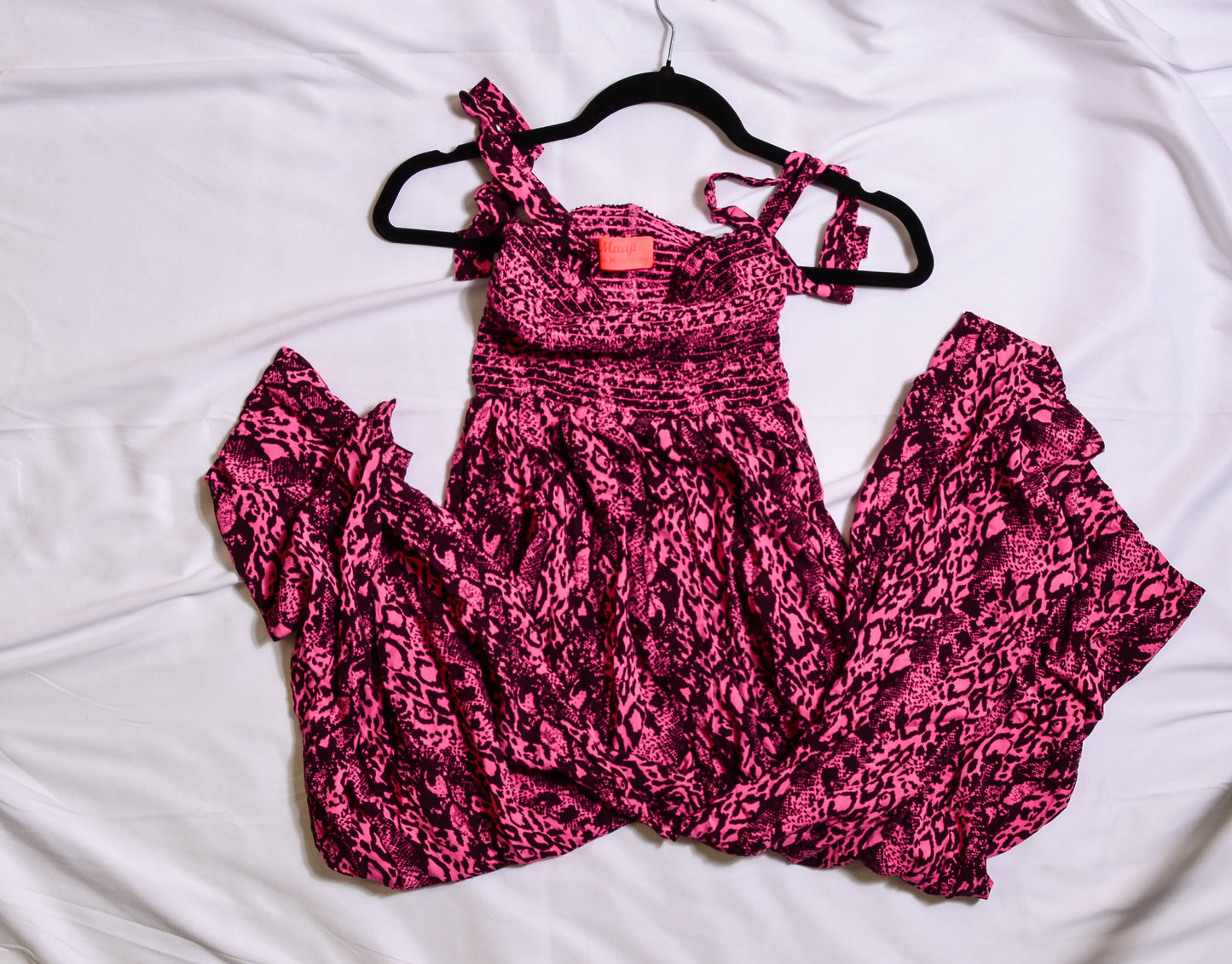 Pink Snakeskin Jumpsuit