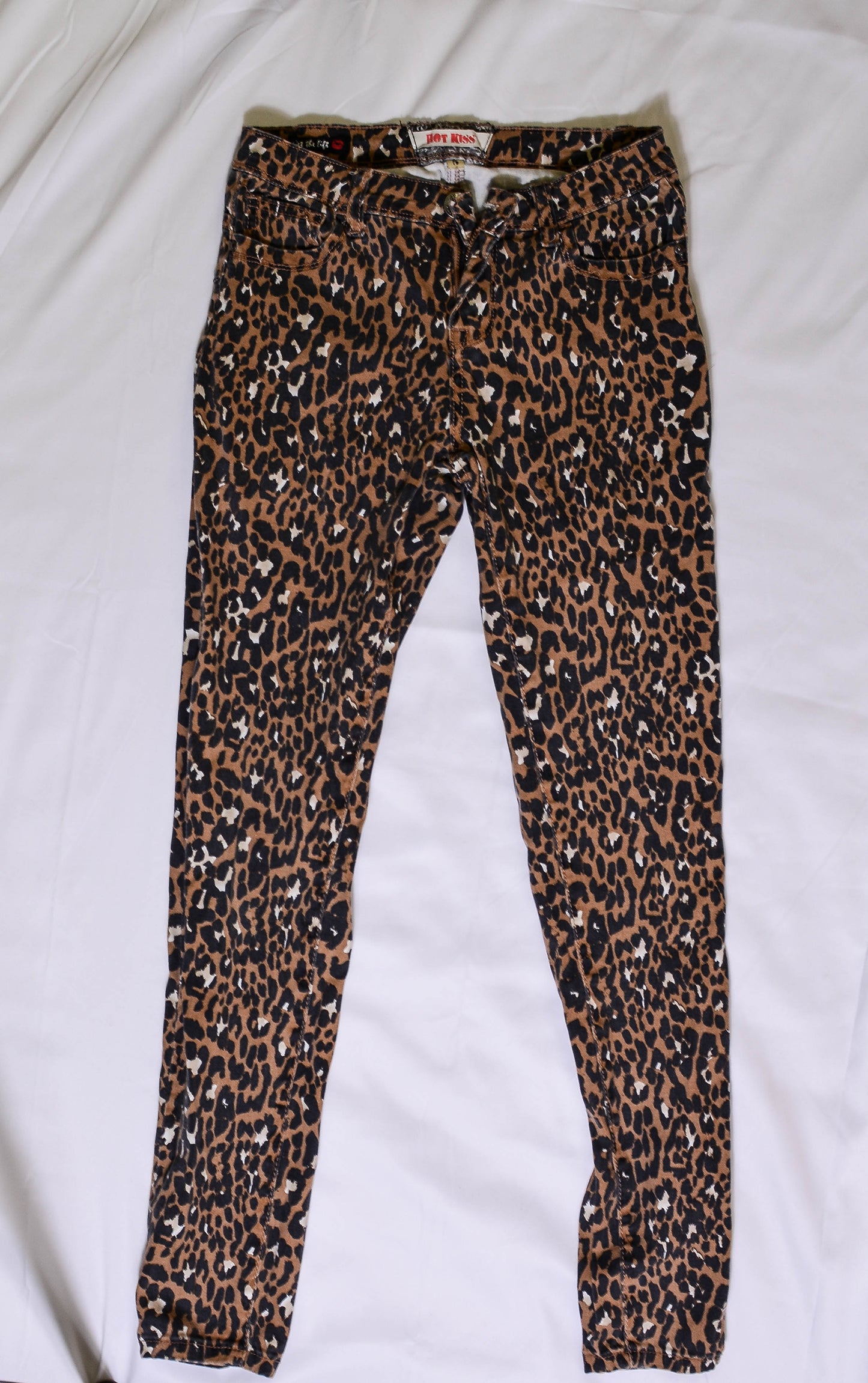 Hot Kiss Leopard Print Skinny Jeans