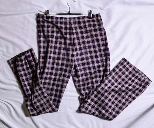 Purple Plaid Pants