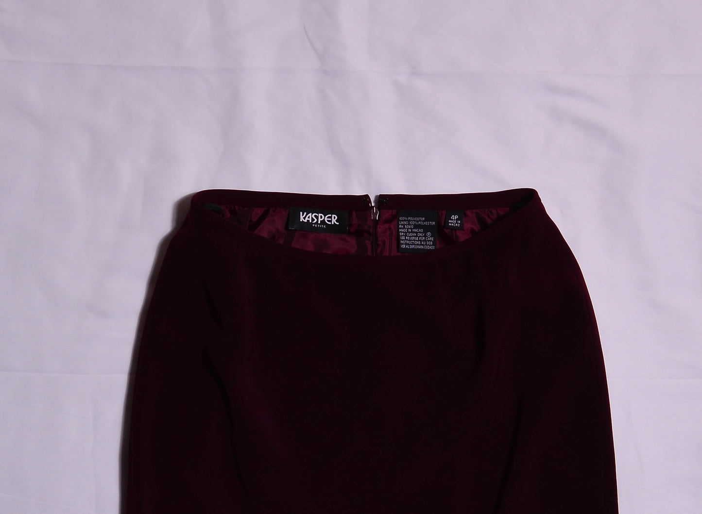 VINTAGE Burgundy Mini Skirt