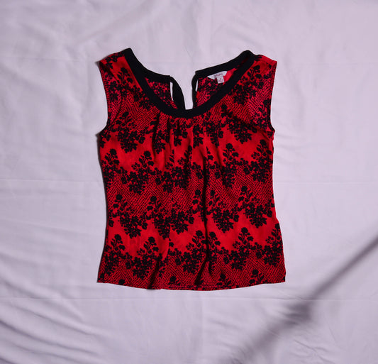 Candies Red and Black Blouse