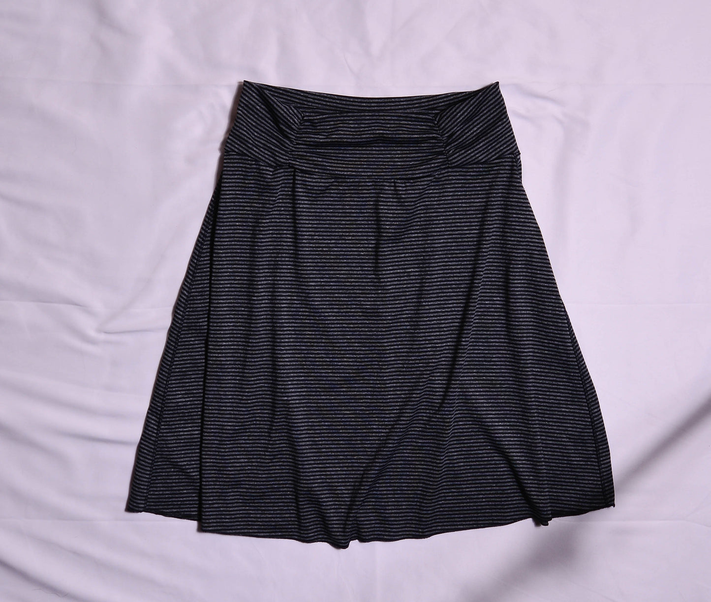 Black and Grey Tranquility Striped Skirt