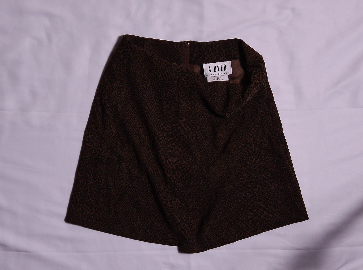 VINTAGE Snakeskin Mini Skirt