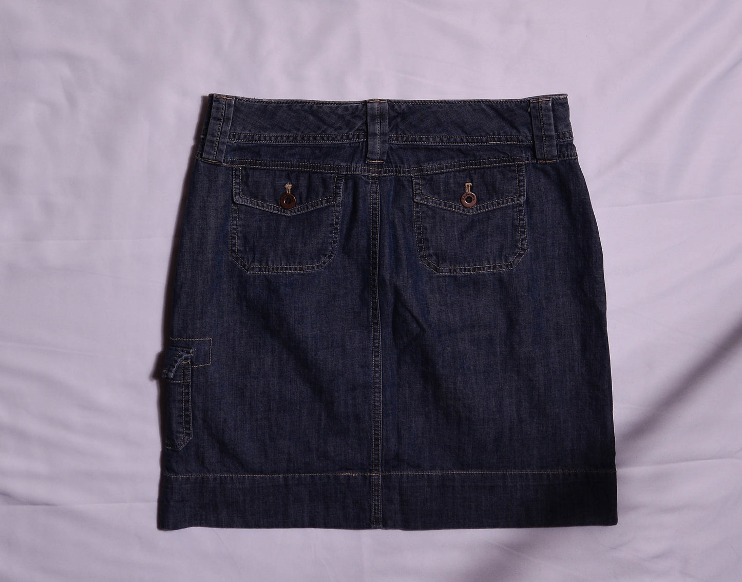 Denim Cargo Skirt