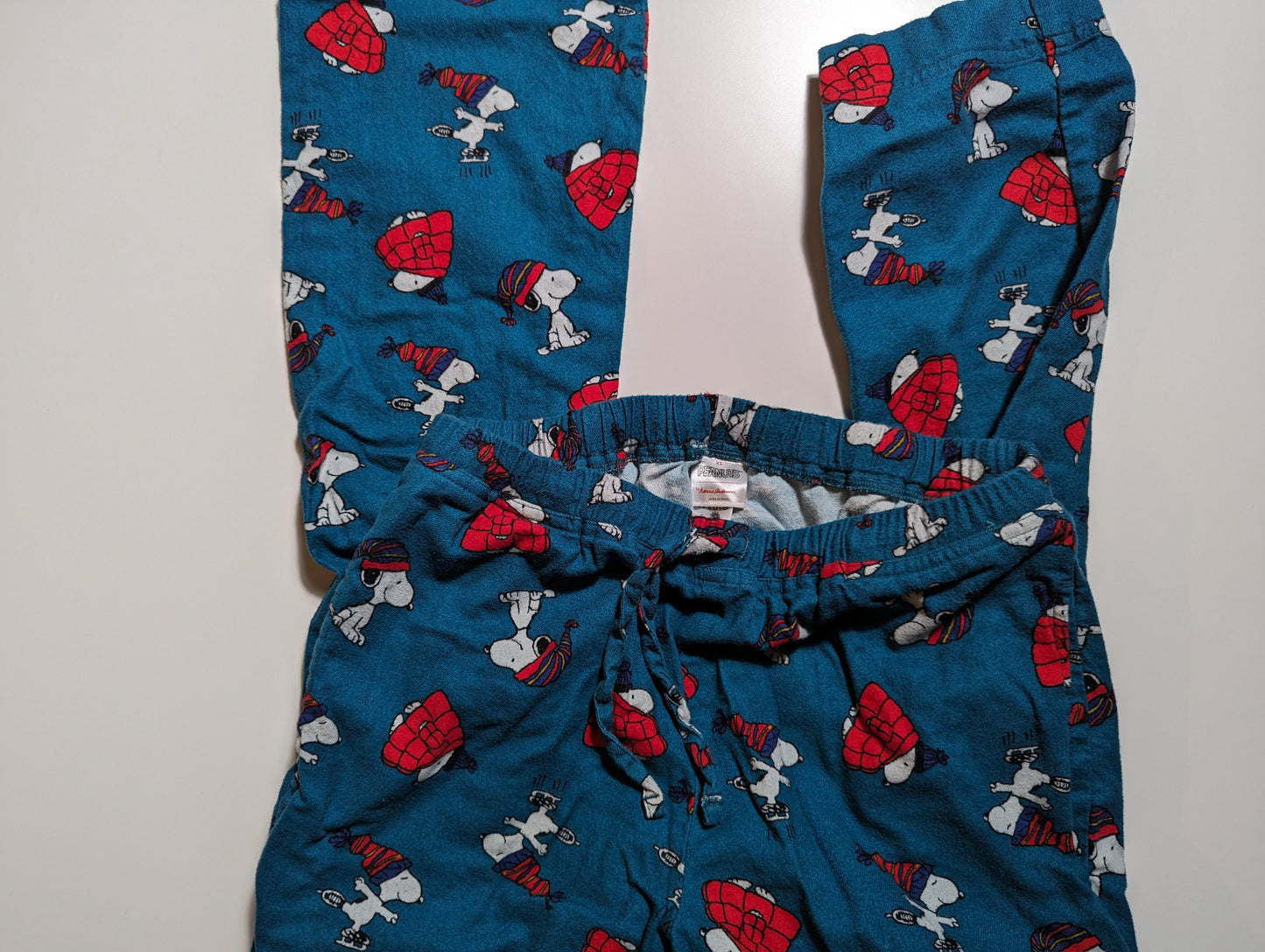 Peanuts Teal Winter Snoopy Pajama Pants