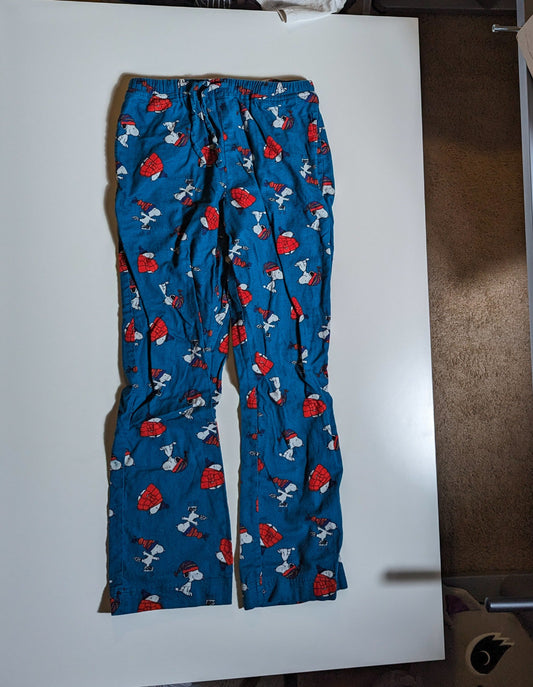 Peanuts Teal Winter Snoopy Pajama Pants