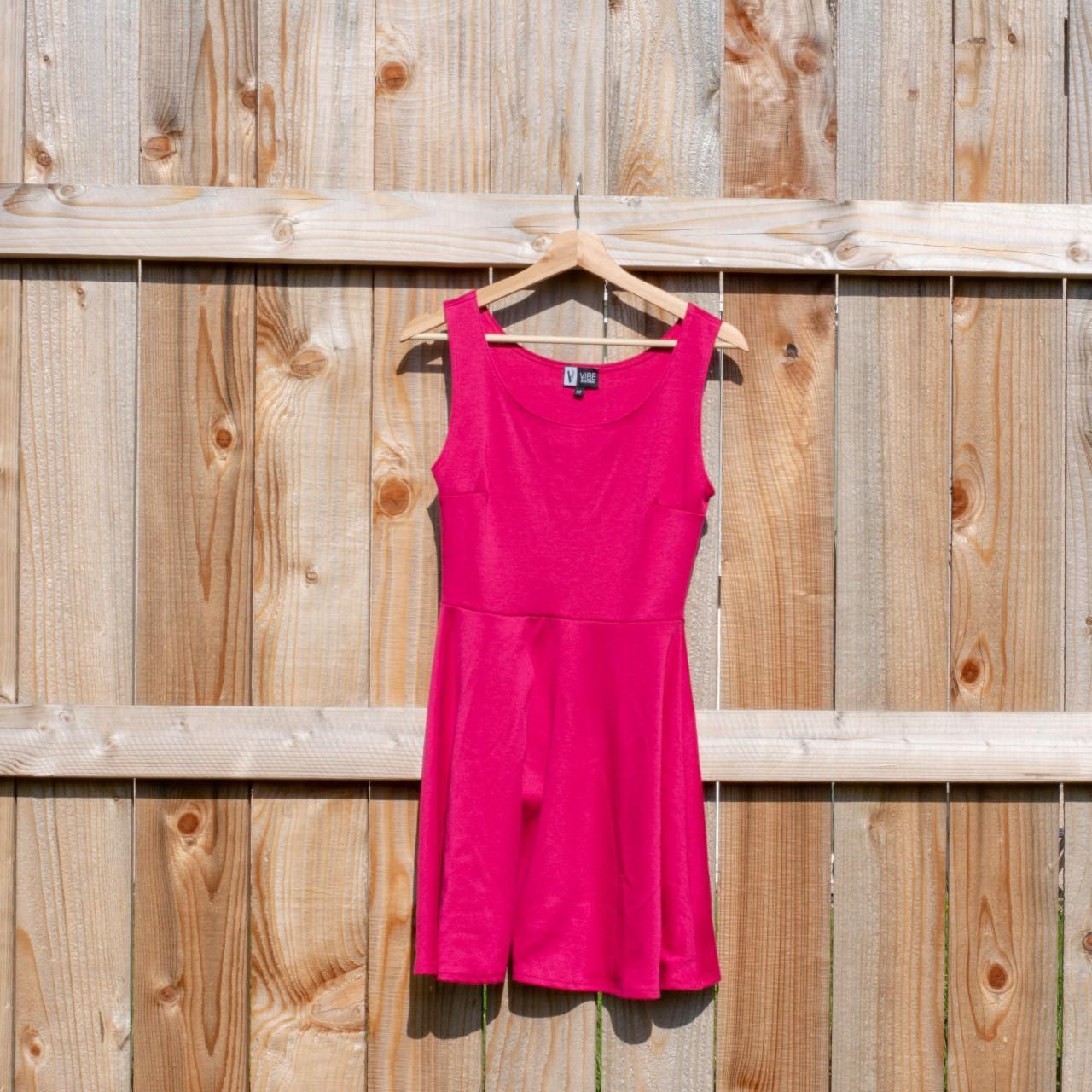 VINTAGE Vibe Sportswear Pink Fit And Flare Dress