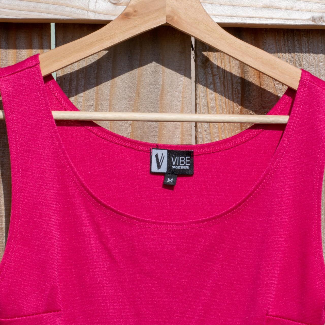 VINTAGE Vibe Sportswear Pink Fit And Flare Dress