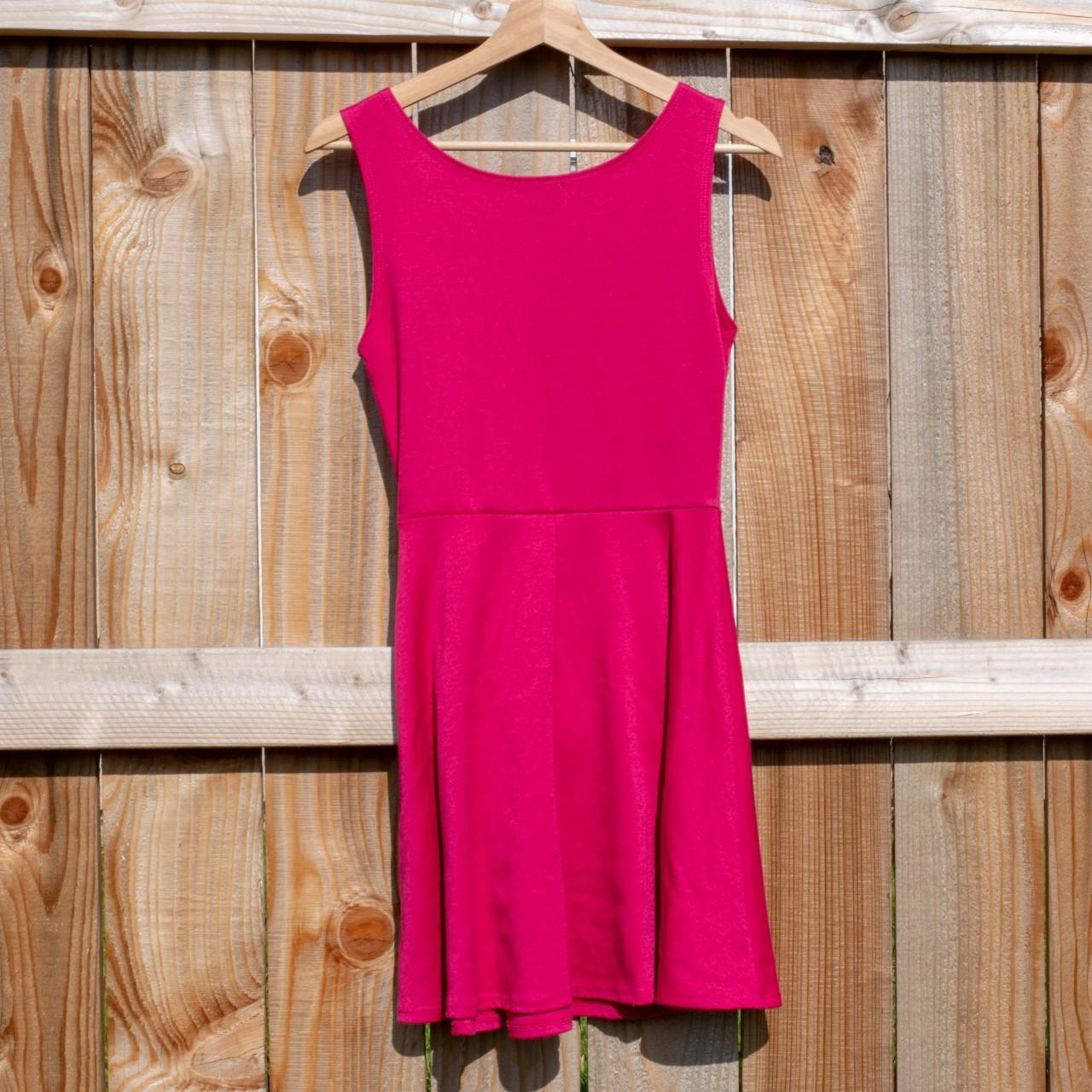 VINTAGE Vibe Sportswear Pink Fit And Flare Dress